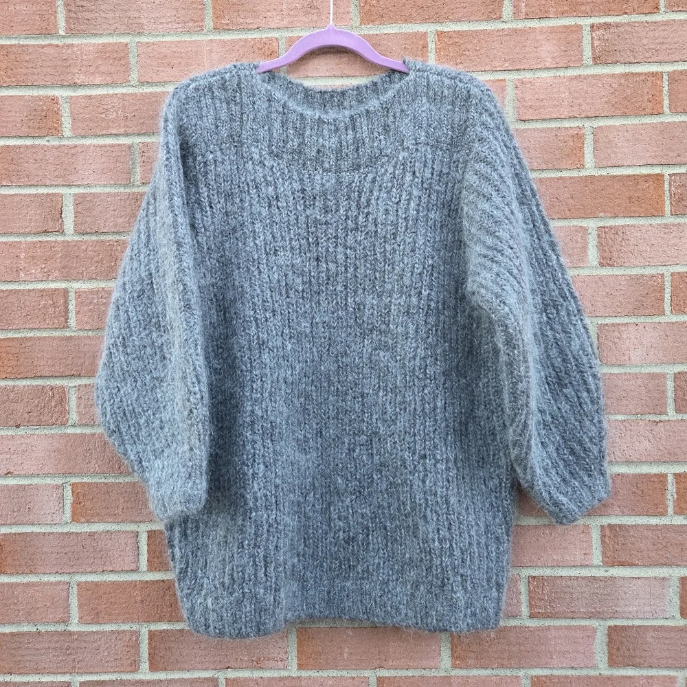 & Other Stories Gray Crew Neck Sweater - Picture 4 of 8